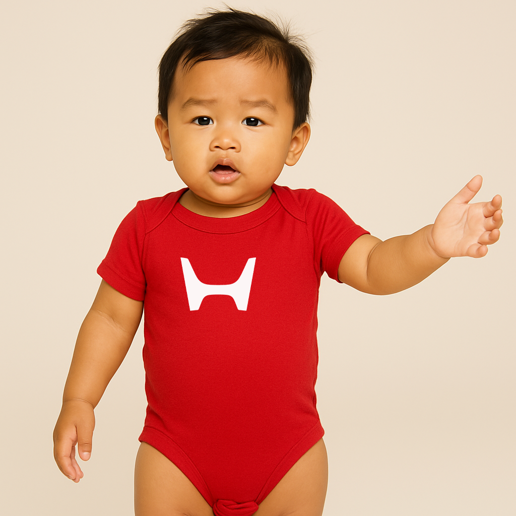 Honda Motorsport Car Baby Romper Onesie